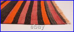 Vintage Hand Woven Carpet 5'11 x 10'3 Traditional Wool Kilim Rug