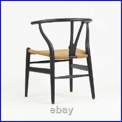 Vintage Hans Wegner Carl Hansen Denmark Wishbone Dining Chair Black