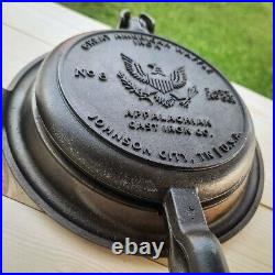 Vintage Inspired Cast Iron Waffle Iron Stovetop Waffle Maker Made in USA