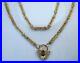 Vintage-Jewelry-Gold-Necklace-Chain-Antique-Padlock-Pendant-Jewellery-44Cm-Long-01-ybim