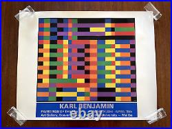 Vintage Karl Benjamin Exhibit Poster Mid Century Modern Art
