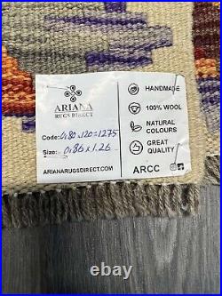 Vintage Kilim Traditional Hand Made Oriental Wool Kilim 4ftx3ft 126cmx86cm