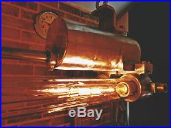 Vintage Korean Explosion-Proof Twin Fluorescent Light Industrial Marine
