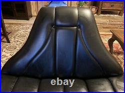 Vintage Lounge Chair Mid Century MCM Retro Space Age Shell Egg Iconic Black A+
