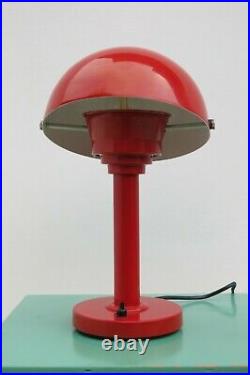 Vintage Mid Century 70's Red Mushroom Lamp