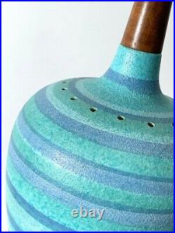 Vintage Mid Centuy Danish Modern Ceramic Pottery Pendant Lamp Bitossi Martz Era