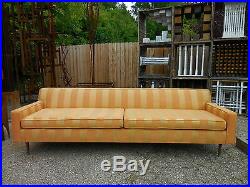 Vintage Milo Baughman Thayer Coggin X Long Sofa Mid Century Modern Probber Era