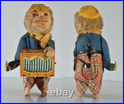 Vintage Monkey Barrel Germany Automate Max Carl Metal Music Key Tail Rare Toy 20
