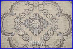 Vintage Muted Floral Traditional Tebriz Area Rug 6'x10' Wool Hand-knotted Carpet