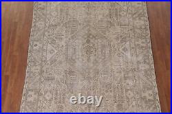 Vintage Muted Geometrig Tebriz Traditional Handmade Wool Area Rug 6' 6 x 10' 1