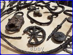 Vintage Old Antique Cast Iron Victorian Dump Dig Metal Objects History museum