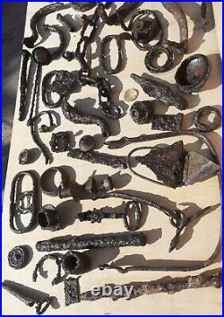 Vintage Old Antique Cast Iron Victorian Dump Dig Metal Objects History museum