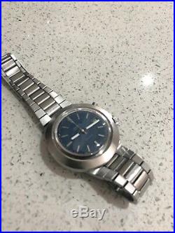 Vintage Omega Chronostop Ref. 146.012 Manual Wind Watch Original Blue Dial