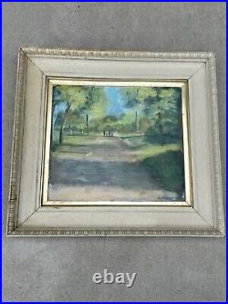 Vintage Original Acrylic Painting Peggy Westbrook Texas Art Framed Going Home