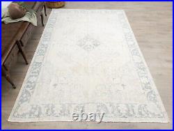 Vintage Oushak Turkish Large Rug, Antique Ushak Carpet, Area Rug, 6'7x''10'2'