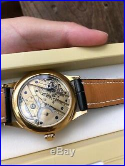 Vintage Patek Philippe Gold Watch Time Original Movement With New Dial Case