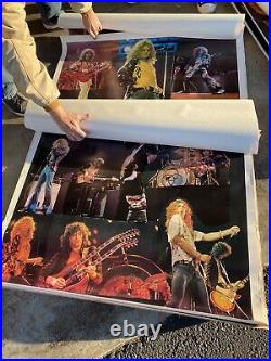 Vintage Rock n' Roll Led Zeppelin Large'78 Poster Collage NICE
