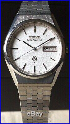 Vintage SEIKO Quartz Watch/ KING TWIN QUARTZ 9223-8000 SS 1981 Original Band