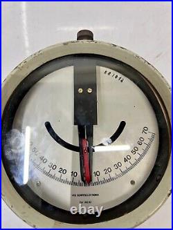 Vintage Sale, Original VEB SCHIFFSELEKTRONIK Marine Old Nautical Ship Clinometer