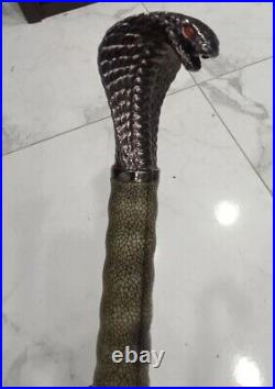 Vintage Samurai Sword Snake Head Handle Sheath Fixed Knife Rate 20th