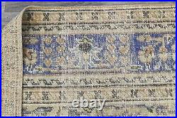 Vintage Turkish Oushak Rug, Brown 8x11 ft, Handmade Wool, Bohemian Anatolian