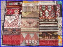 Vintage Turkish patchwork rug, gift for new home, rug for living room