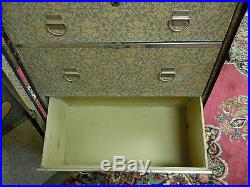 Vintage Wardrobe Steamer Travel Chest Case Real Good Trunk Hole Proof withKey RARE