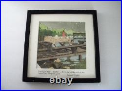 Vintage Watercolor Painting by a Well Known Urban Designer and Architect, Signed
