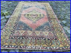 Vintage rug, Turkish, Handmade rug, Area rug, Wool rug, Bohemian 3,2 x 5,4 ft