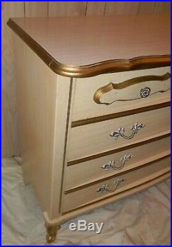 Vtg 1970s Sears Bonnet Dixie Vintage Painted French Provincial 3 Drawer Dresser