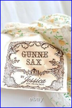 Vtg Gunne Sax Jessica McClintock Calico Floral Prairie Layered Maxi Dress