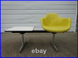 Vtg Mid-Century Modern Eames Era Atomic 60s KRUEGER Telephone Table Chair Bench