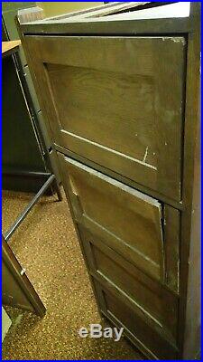 Weis Vintage Antique Wood Filing Cabinet Wooden Mission Style