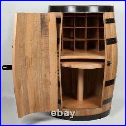 Whiskey Barrel Mini Bar Antique Furniture wine rack and lazy susan (bottom)