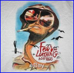 XL NOS vtg FEAR AND LOATHING IN LAS VEGAS movie promo t shirt HUNTER S THOMPSON