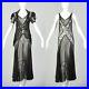 XS-1930s-Black-Dress-Matching-Jacket-Sheer-Silk-Chiffon-Lace-Bias-Gown-30s-VTG-01-kjpt